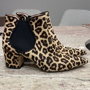Zara leopard print booties